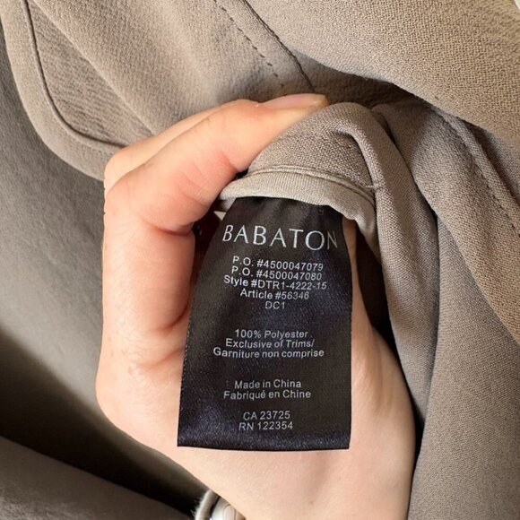 Aritzia Babaton Cormac Lightweight Trench Coat Taupe Size XS - Picture 6 of 8